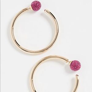 Marc Jacobs Large Hoop Earrings in gold color